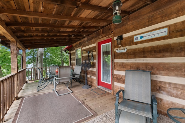 1055 Dean Cir, Dandridge, TN 37725 - wooden deck with outdoor dining area