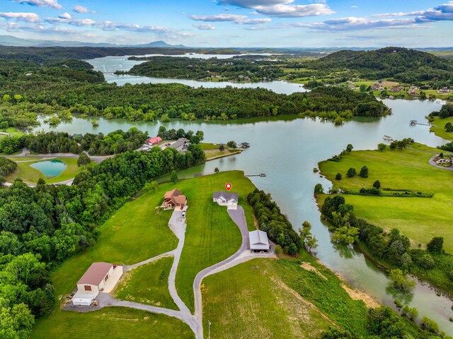 2139 Rainwater Rd, Dandridge, TN 37725 - aerial view of a water and mountain view and a forest