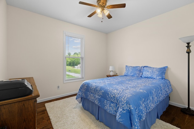 2139 Rainwater Rd, Dandridge, TN 37725 - bedroom featuring wood finished floors and a ceiling fan