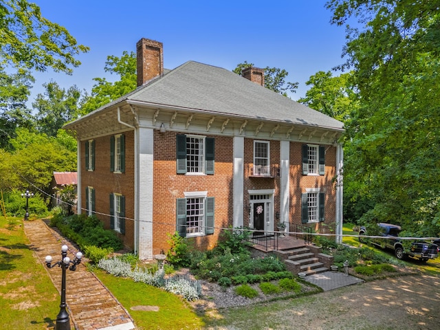 1130 Squirewood Way, Dandridge, TN 37725 - view of front of property with a chimney and brick siding