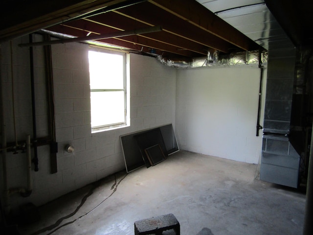 view of basement