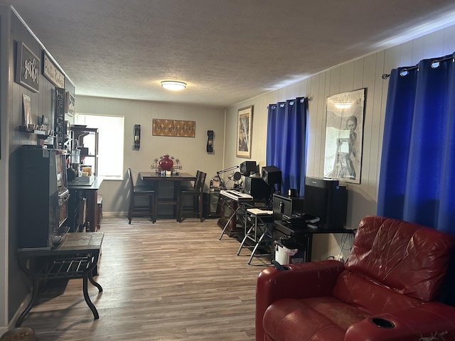 281 Webb Rd, Rogersville, TN 37857 - living area with wood finished floors and a textured ceiling