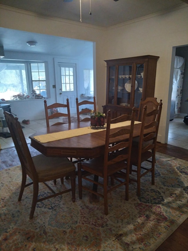 059/057.00 Spring Creek Rd, Dandridge, TN 37725 - dining room featuring wood finished floors and ornamental molding