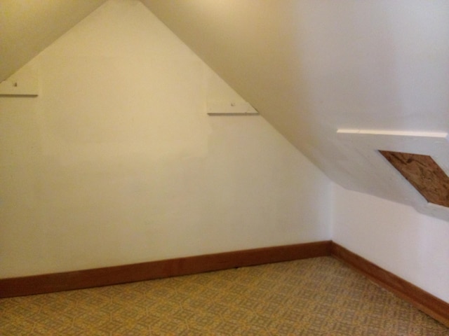 059/057.00 Spring Creek Rd, Dandridge, TN 37725 - additional living space featuring carpet flooring, baseboards, and lofted ceiling