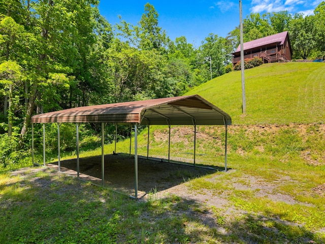 148 Delph Ln, Mooresburg, TN 37811 - view of parking featuring a carport