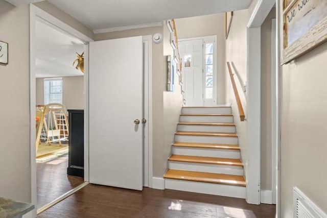 5700 Academy Dr, Morristown, TN 37814 - stairs featuring wood finished floors