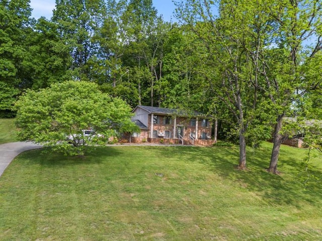 5700 Academy Dr, Morristown, TN 37814 - view of front facade with a front lawn