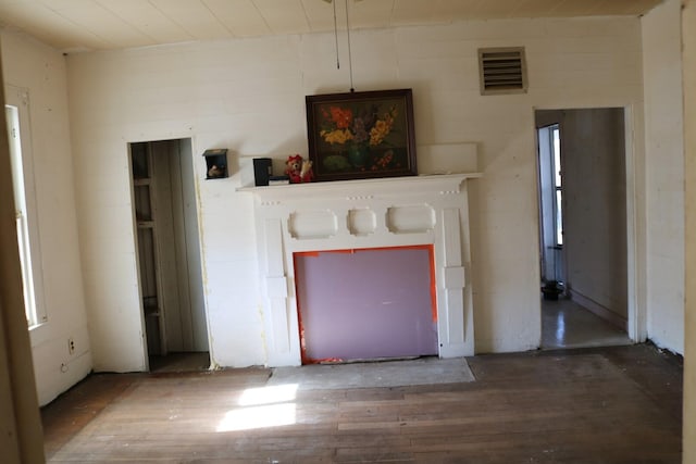 interior space featuring hardwood / wood-style floors