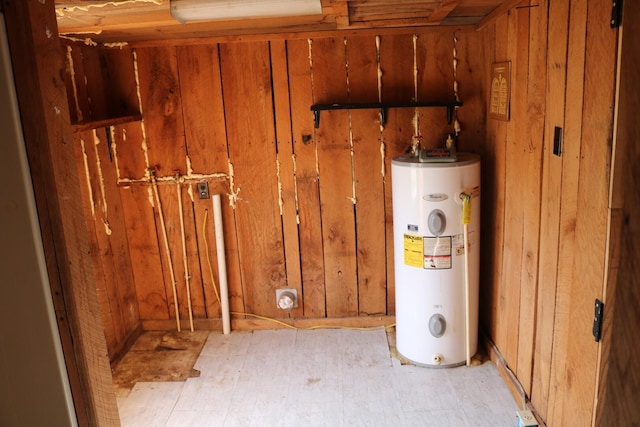 utilities featuring electric water heater