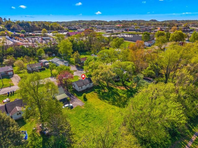 aerial view featuring a residential view