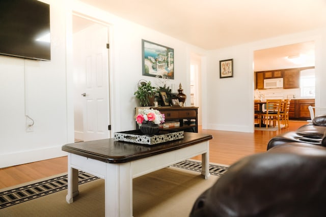 3501 Grassy Fork Rd, Hartford, TN 37753 - living area featuring wood finished floors and baseboards
