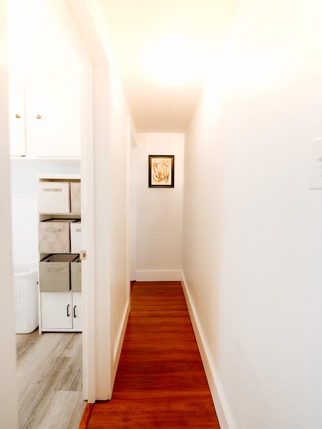 3501 Grassy Fork Rd, Hartford, TN 37753 - hall with wood finished floors and baseboards