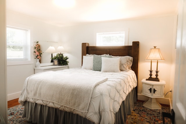 3501 Grassy Fork Rd, Hartford, TN 37753 - bedroom with baseboards and wood finished floors