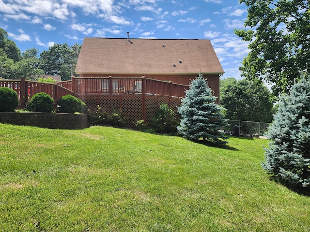 6237 Nightingale St, Morristown, TN 37814 - view of yard featuring a deck