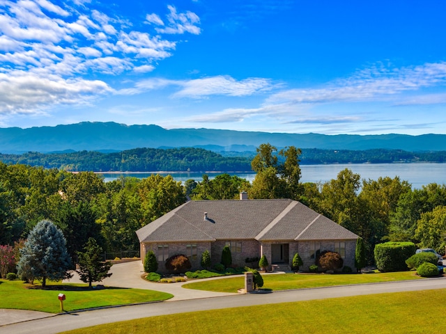 property view of mountains with a water view