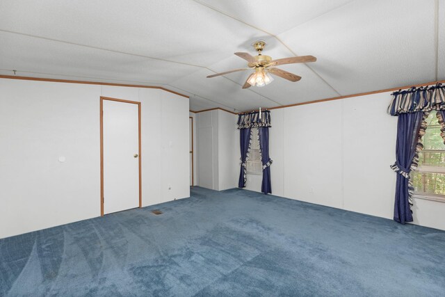 interior space featuring ceiling fan