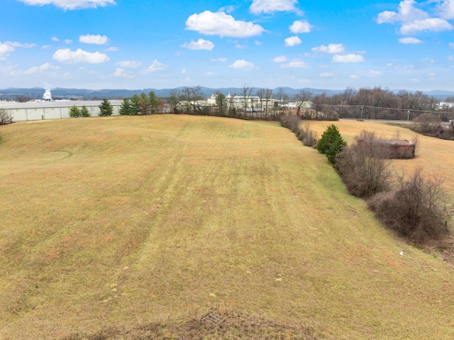 aerial view with a rural view