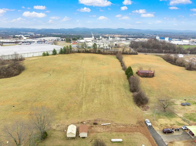 bird's eye view with a rural view