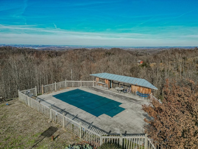 view of pool with a patio area