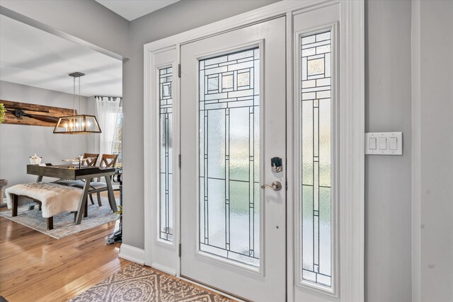 2940 Beecarter Rd, Dandridge, TN 37725 - foyer entrance featuring light wood finished floors, baseboards, and plenty of natural light
