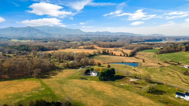 2940 Beecarter Rd, Dandridge, TN 37725 - aerial view featuring a rural view and a water and mountain view