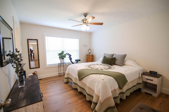 1161 Wooddale Rd, Morristown, TN 37814 - bedroom with light wood-type flooring, baseboards, and ceiling fan