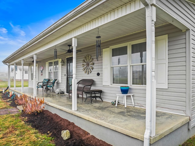 exterior space featuring a porch