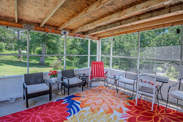 625 Trentham Hollow Rd, Parrottsville, TN 37843 - sunroom / solarium featuring view of wooded area