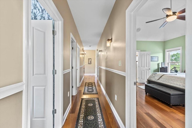 419 Colonial St, Jefferson City, TN 37760 - hallway with wood finished floors and baseboards