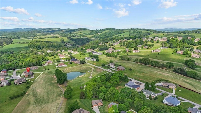 419 Colonial St, Jefferson City, TN 37760 - aerial overview of property's location featuring a nearby body of water, nearby suburban area, and a golf course