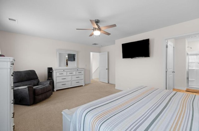 525 Cliff St, Morristown, TN 37814 - bedroom featuring light colored carpet and ceiling fan