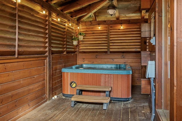 interior space featuring hardwood / wood-style floors