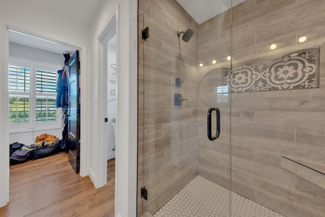 113 Cheshire Ct, Jefferson City, TN 37760 - full bath with a shower stall and wood finished floors
