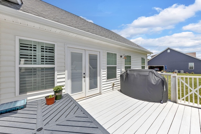 113 Cheshire Ct, Jefferson City, TN 37760 - deck featuring french doors and a grill