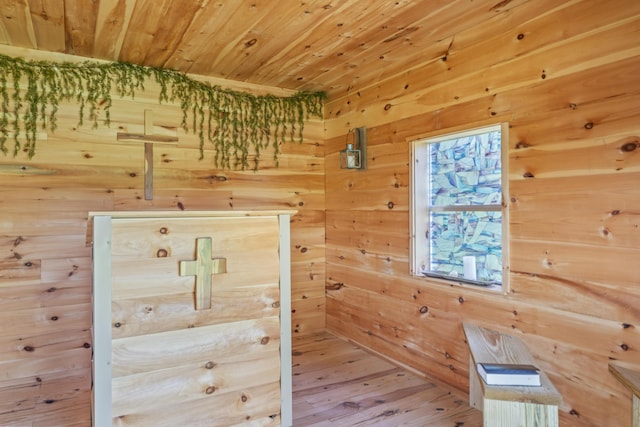 104-116 Circle Rd, Newport, TN 37821 - detailed view of wood finished floors, wooden ceiling, and wooden walls