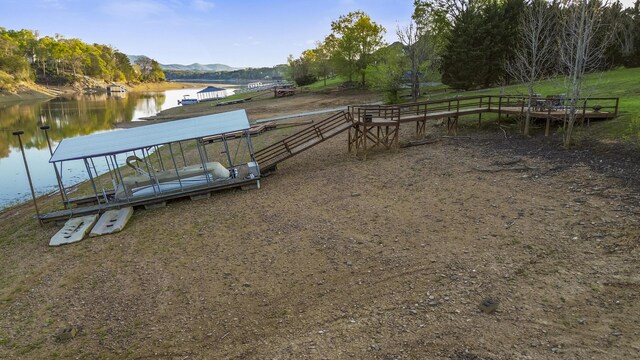 340 Back Nine Dr, Baneberry, TN 37890 - dock featuring a water and mountain view