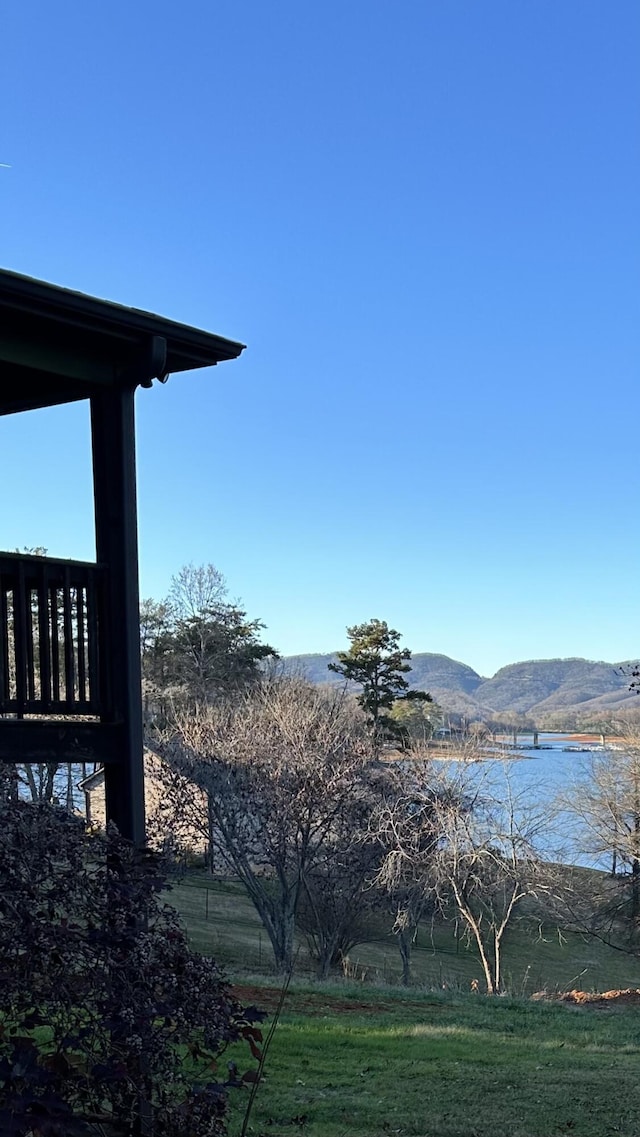 water view featuring a mountain view