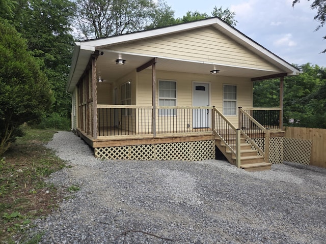 1705 Lester Rd, Tazewell, TN 37879 - view of front of house with a porch