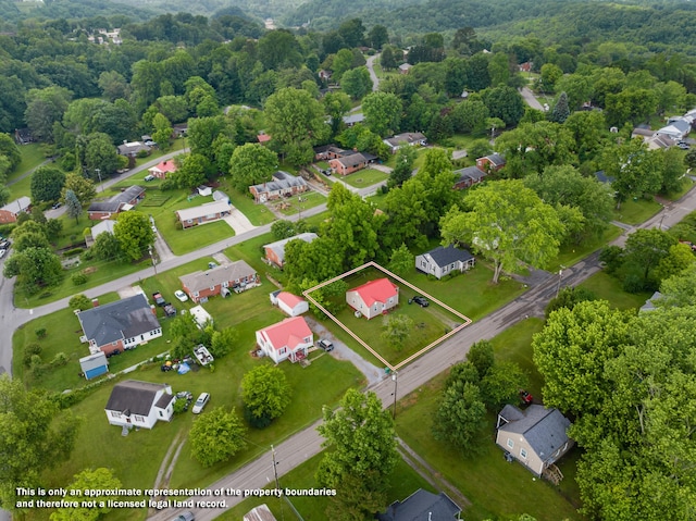 816 Choctaw St, Morristown, TN 37813 - aerial view of residential area featuring property parcel outlined