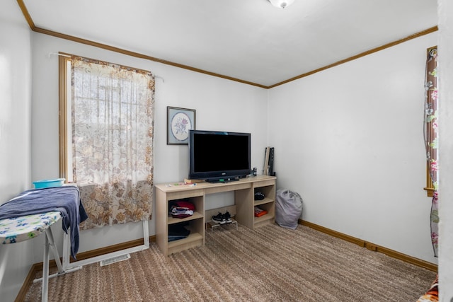 816 Choctaw St, Morristown, TN 37813 - office area with crown molding and baseboards
