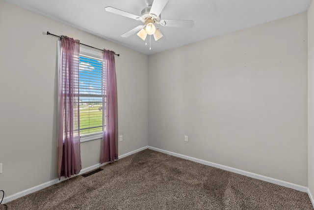 6625 Lainey Jane Ct, Whitesburg, TN 37891 - unfurnished room with carpet, baseboards, and a ceiling fan