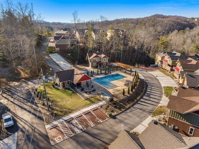 birds eye view of property