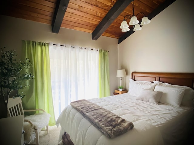 1081 Cove Rd Unit 734, Sevierville, TN 37876 - bedroom with wood ceiling and a chandelier
