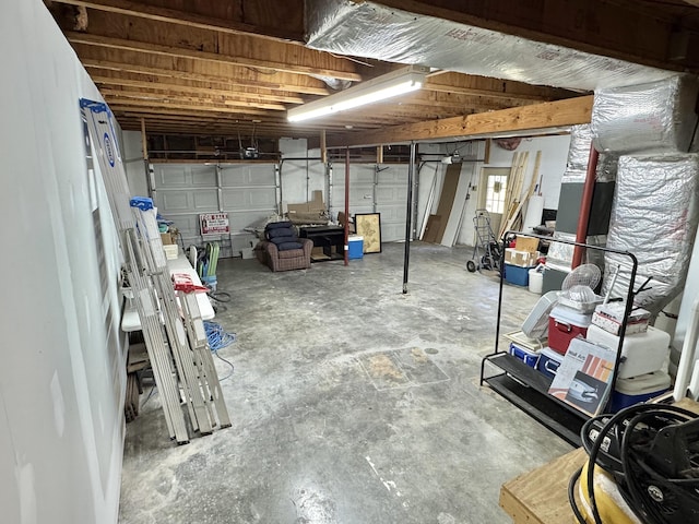 view of basement