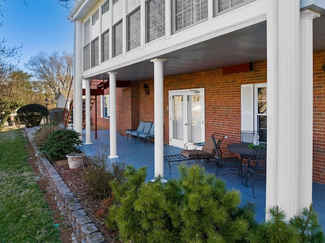 view of patio with covered porch