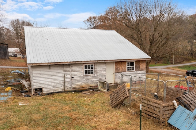 view of back of property