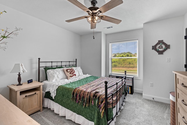 3099 Bridgewater Blvd, Morristown, TN 37814 - bedroom featuring light carpet, baseboards, and ceiling fan