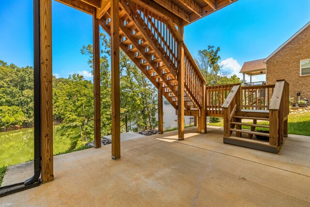 3099 Bridgewater Blvd, Morristown, TN 37814 - view of patio featuring stairs and a wooden deck