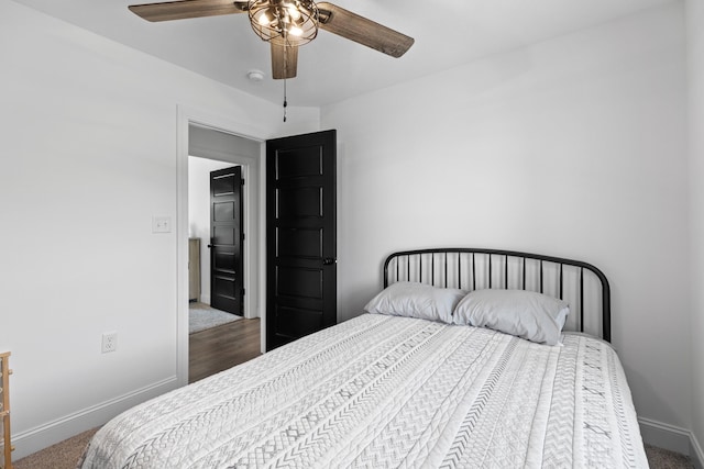 3099 Bridgewater Blvd, Morristown, TN 37814 - carpeted bedroom with baseboards and ceiling fan