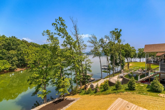 3099 Bridgewater Blvd, Morristown, TN 37814 - dock area featuring a water view